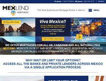 Tablet Screenshot of mexlend.com